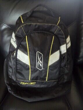 Reebok 5 Pocket Black and Yellow Men's Backpack with Padding